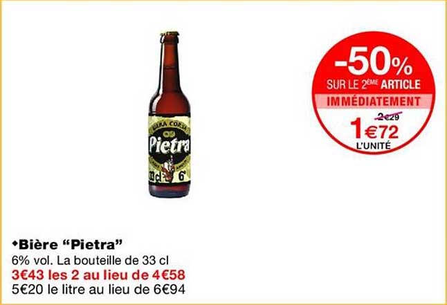 Bière “Pietra”
