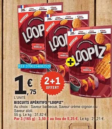 BISCUITS APÉRITIFS “LOOPIZ”