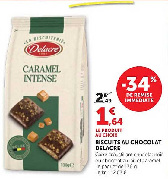 BISCUITS AU CHOCOLAT DELACRE