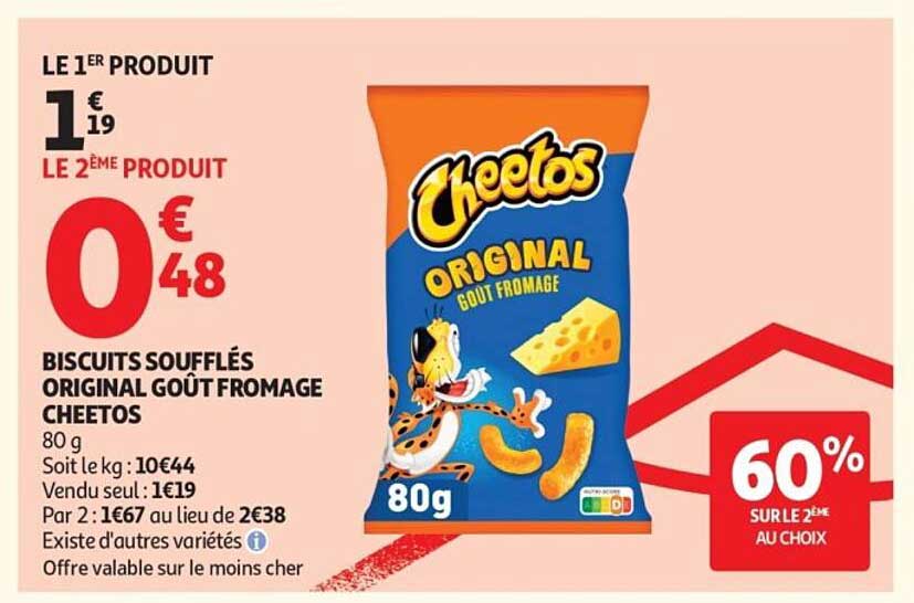 BISCUITS SOUFFLÉS ORIGINAL GOÛT FROMAGE CHEETOS