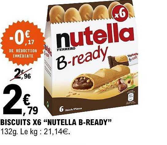 BISCUITS X6 “NUTELLA B-READY”