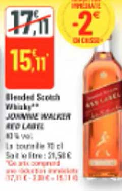 Blended Scotch Whisky JOHNNIE WALKER RED LABEL