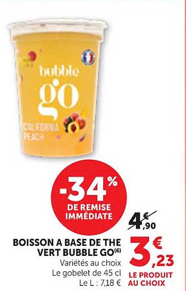 BOISSON A BASE DE THE VERT BUBBLE GO(6)