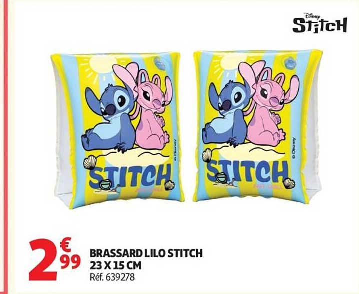 BRASSARD LILO STITCH 23 X 15 CM