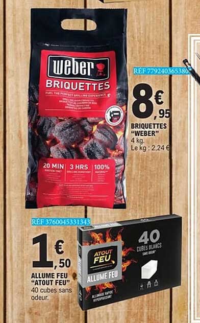 BRIQUETTES “WEBER” 4 kg