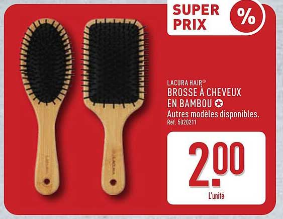 BROSSE À CHEVEUX EN BAMBOU