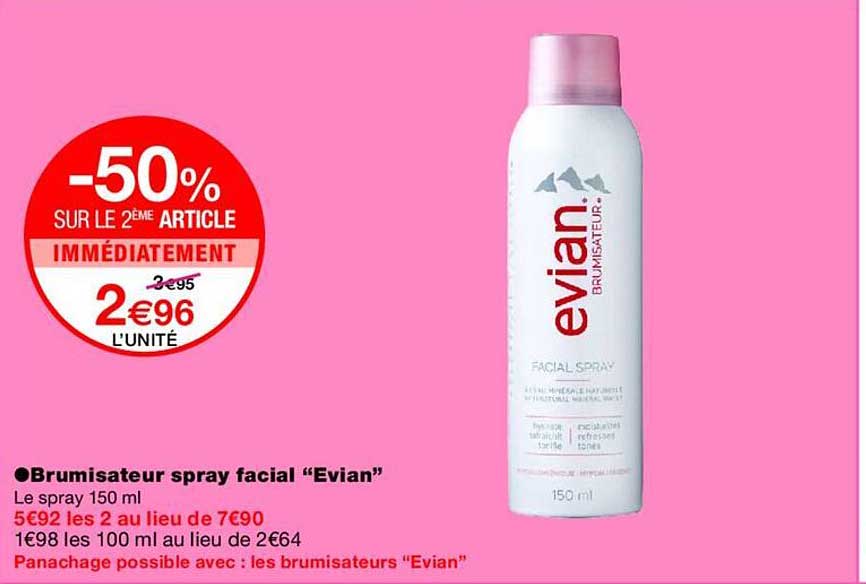 Brumisateur spray facial “Evian”