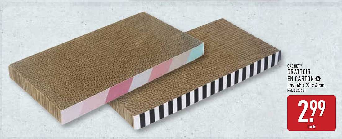 CACHET® GRATTOIR EN CARTON