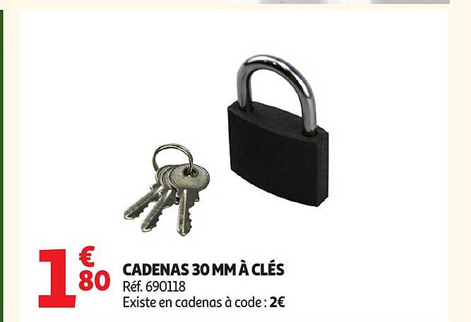 CADENAS 30 MM À CLÉS