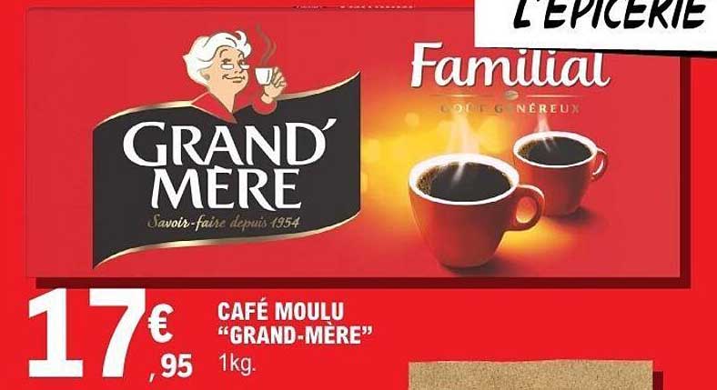 CAFÉ MOULU “GRAND-MÈRE” 1kg.