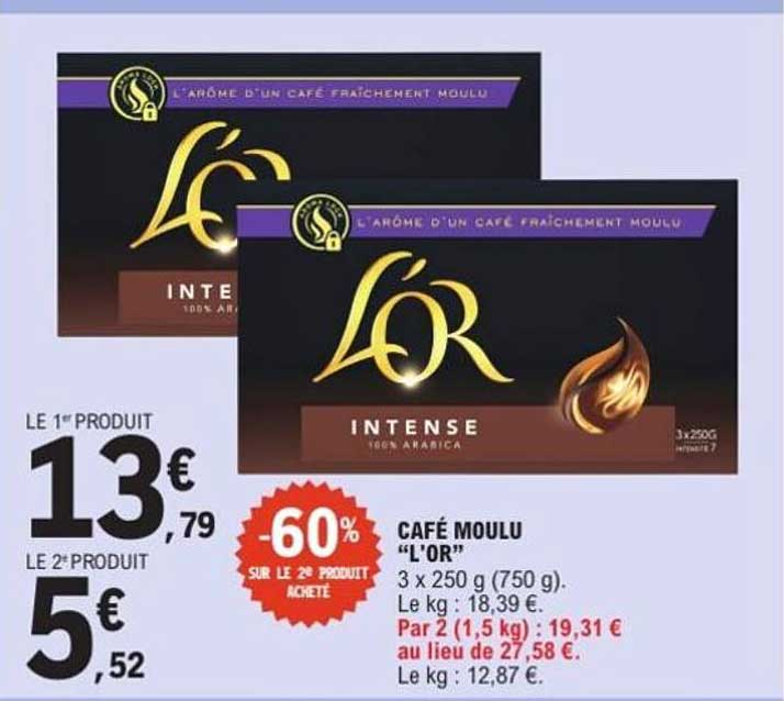CAFÉ MOULU “L’OR”