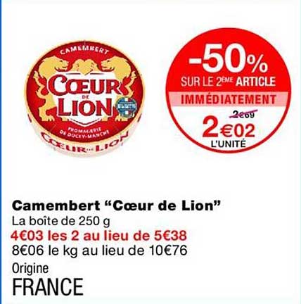 Camembert “Cœur de Lion”