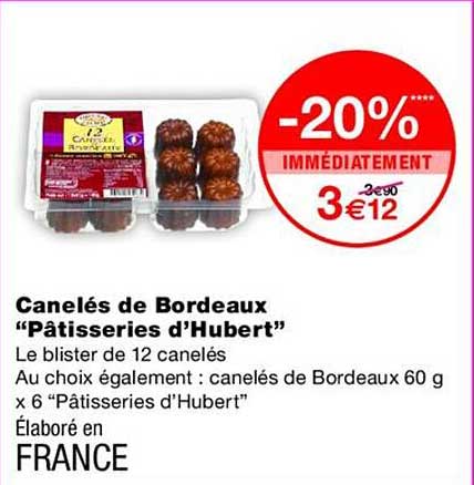 Canelés de Bordeaux “Pâtisseries d’Hubert”