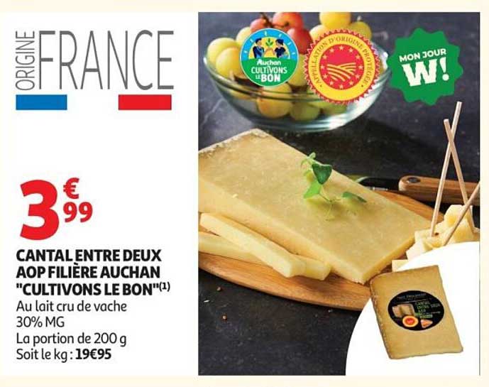 CANTAL ENTRE DEUX AOP FILIÈRE AUCHAN "CULTIVONS LE BON"(1)