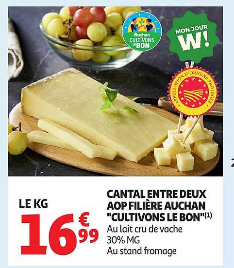 CANTAL ENTRE DEUX AOP FILIÈRE AUCHAN "CULTIVONS LE BON"(1)