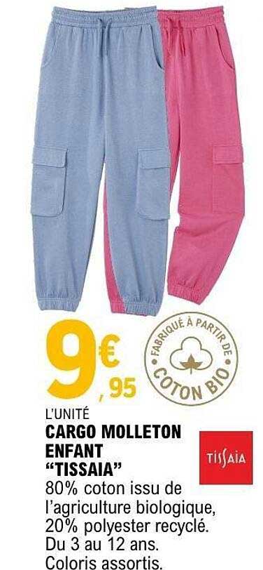 CARGO MOLLETON ENFANT “TISSAIA”