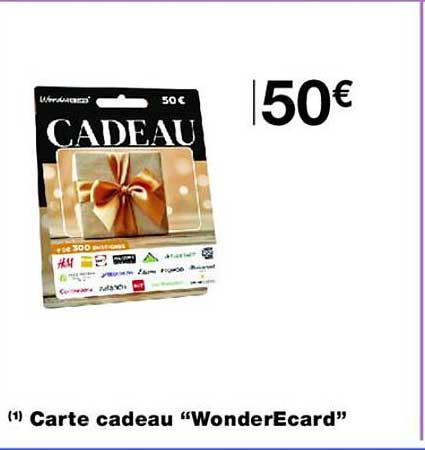 Carte cadeau “WonderEcard”