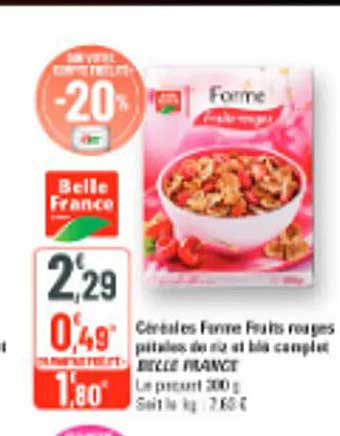 Céréales Farine Frais rouges pépites de riz et blé campé avec MANGET