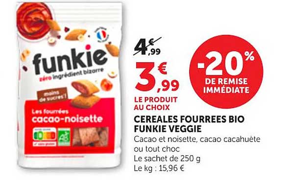 CEREALES FOURREES BIO FUNKIE VEGGIE