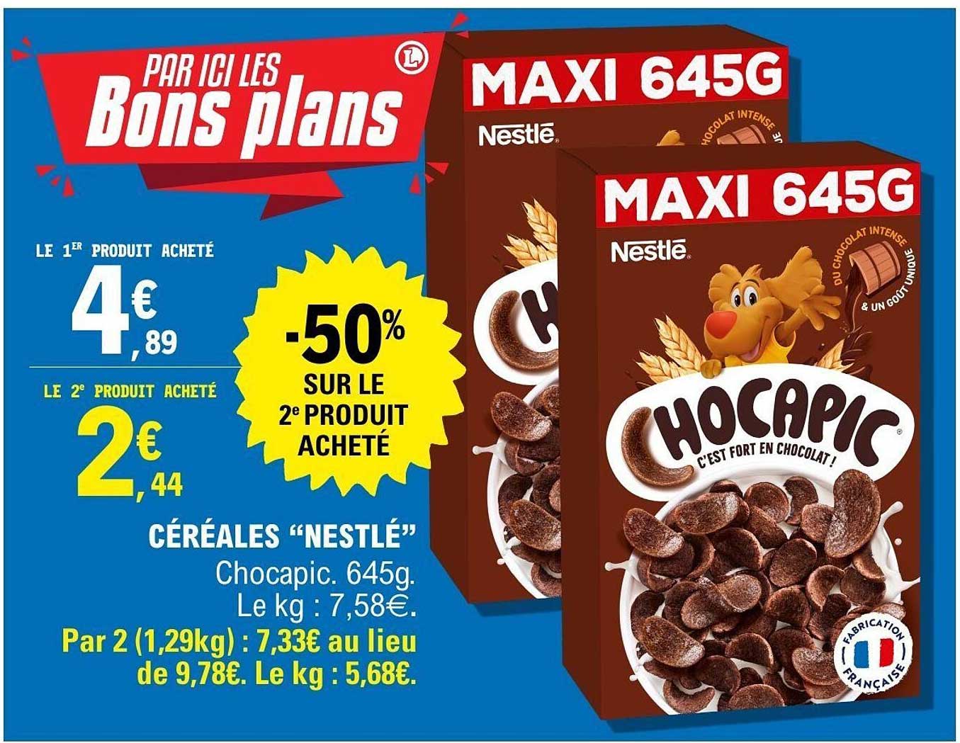 Céréales “Nestlé” Chocapic. 645g.