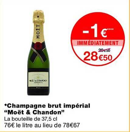 *Champagne brut impérial “Moët & Chandon”