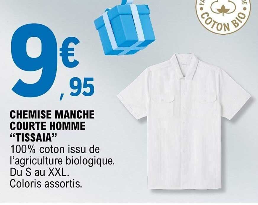 CHEMISE MANCHE COURTE HOMME “TISSAIA”