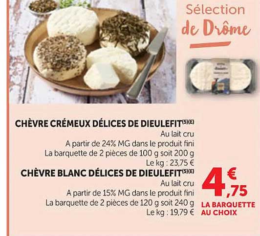 CHÈVRE CRÉMEUX DÉLICES DE DIEULEFIT(5)(E)