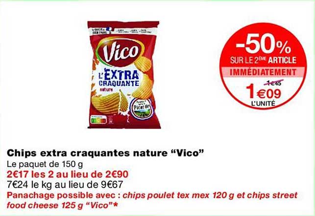 Chips extra craquantes nature “Vico”