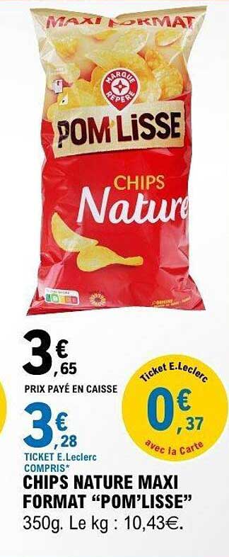 CHIPS NATURE MAXI FORMAT “POM’LISSE”