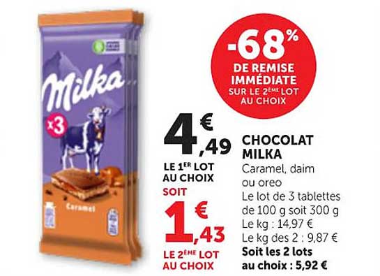CHOCOLAT MILKA