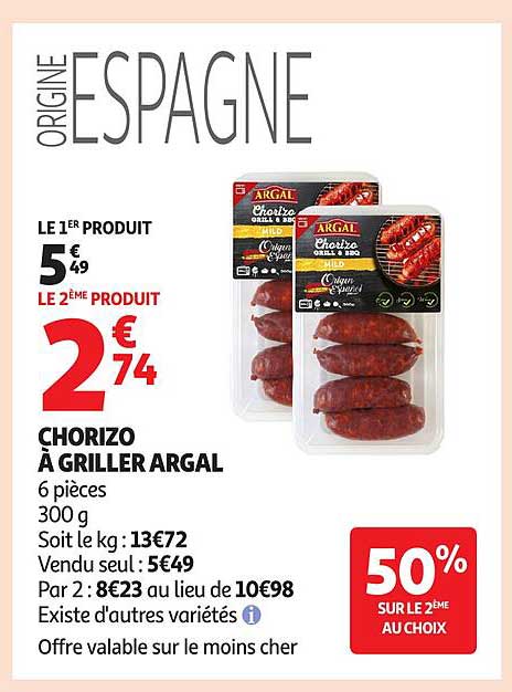 CHORIZO À GRILLER ARGAL