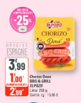 Chorizo doux BBQ & GRILL