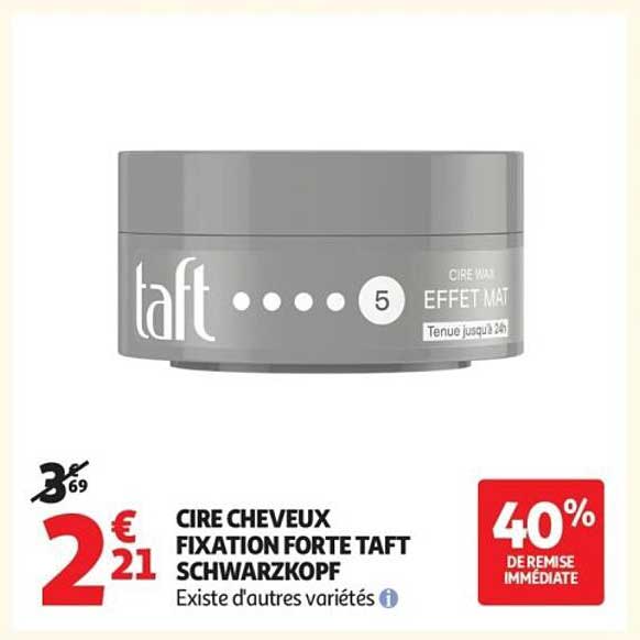 CIRE CHEVEUX FIXATION FORTE TAFT SCHWARZKOPF