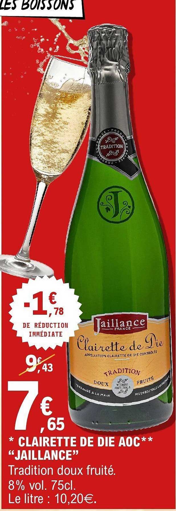 CLAIRETTE DE DIE AOC "JAILLANCE"