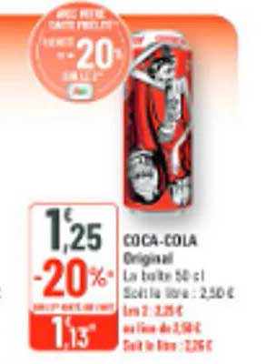 COCA-COLA Original La boîte 50 cl