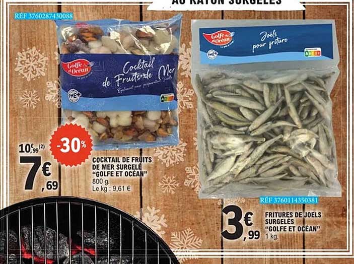COCKTAIL DE FRUITS DE MER SURGELÉ "GOLFE ET OCEAN"