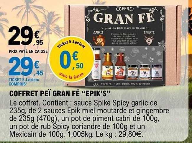 COFFRET PEÏ GRAN FÉ “EPIK’S”