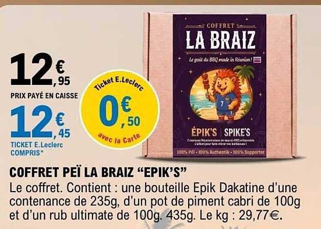 COFFRET PÉI LA BRAIZ “EPIK’S”