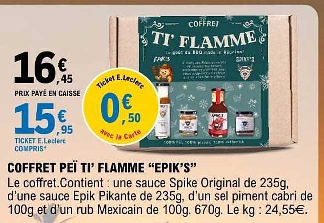 COFFRET PEÏ TI’ FLAMME “EPIK’S”