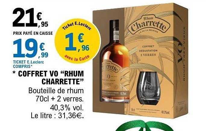 * COFFRET VO “RHUM CHARRETTE”