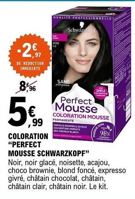 COLORATION “PERFECT MOUSSE SCHWARZKOPF”
