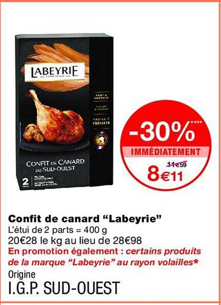 Confit de canard “Labeyrie”