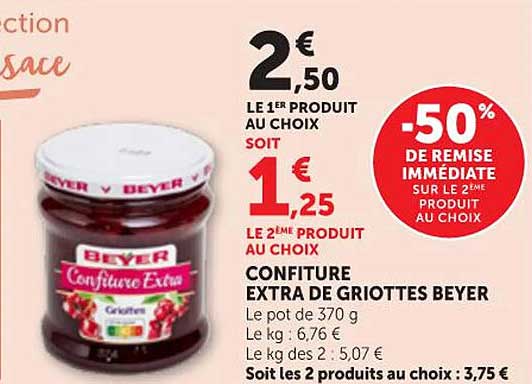 CONFITURE EXTRA DE GRIOTTES BEYER