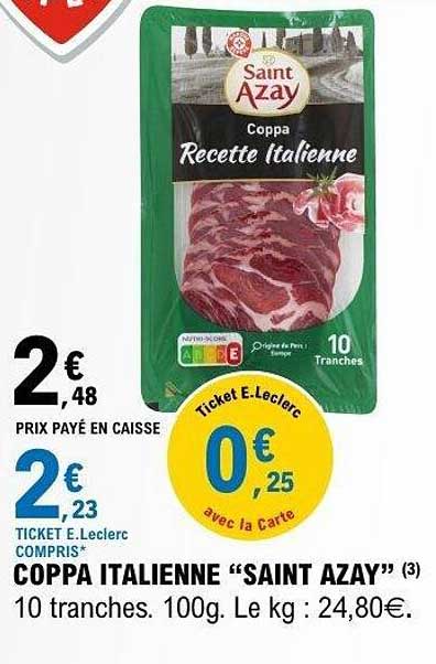 COPPA ITALIENNE “SAINT AZAY”