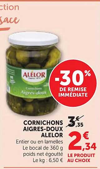 CORNICHONS AIGRES-DOUX ALÉLOR