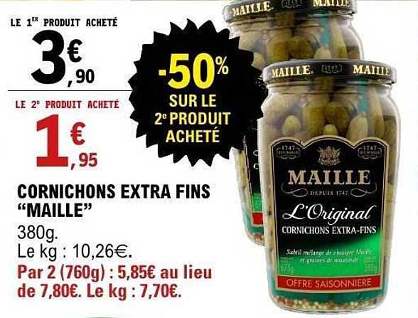 CORNICHONS EXTRA FINS “MAILLE”