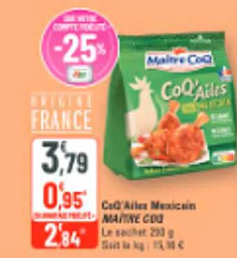 Côté d'Agneau Mexicain MAITRE COQ