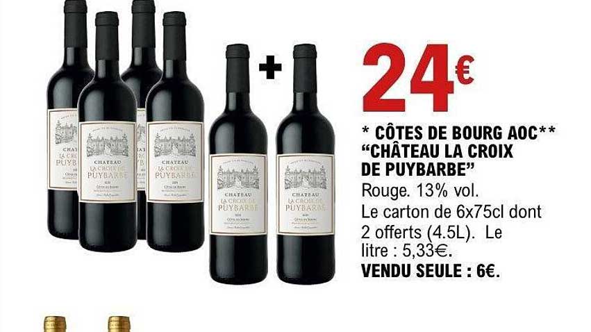 CÔTES DE BOURG AOC** “CHÂTEAU LA CROIX DE PUYBARBE”