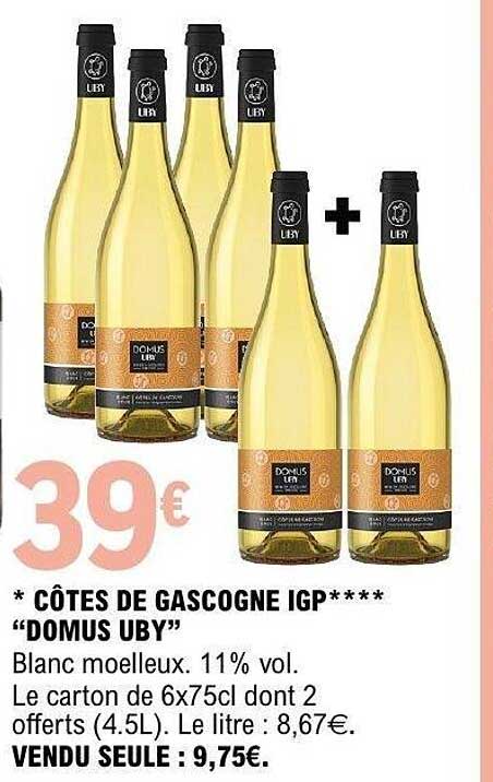 CÔTES DE GASCOGNE IGP**** “DOMUS UBY”