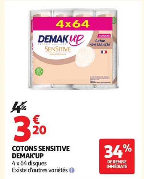 COTONS SENSITIVE DEMAK'UP
